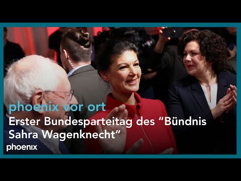 Gründungsparteitag "Bündnis Sahra Wagenknecht - Vernunft und Gerechtigkeit"