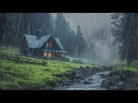Pioggia Rilassante nella Foresta Nebbiosa per Dormire in 3 Minuti - Suoni di Pioggia senza Tuoni
