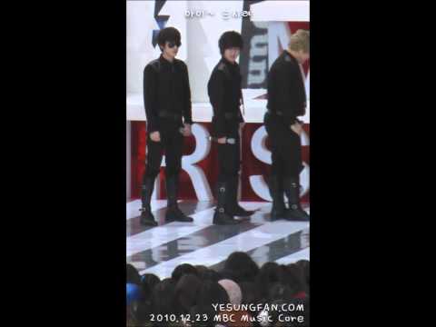 [re-uploaded] 23 DEC 2010 Super Junior -  Bonamana Rehearsal (Yesung Fancam)