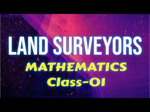LAND SURVEYOR 2024 | MATHEMATICS | PAPER -02 ( SPECIFIC PAPER ) | CLASS -01