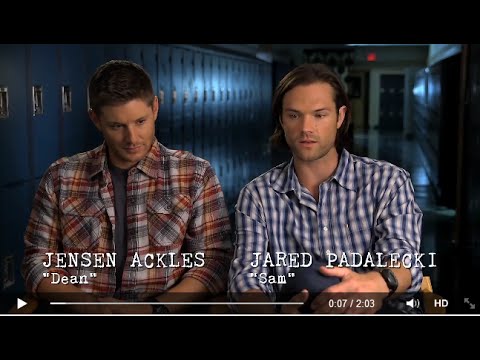 Supernatural 200th ep."Fan Fiction" Behind the Scenes chat with Jensen & Jared [HD] [cc]
