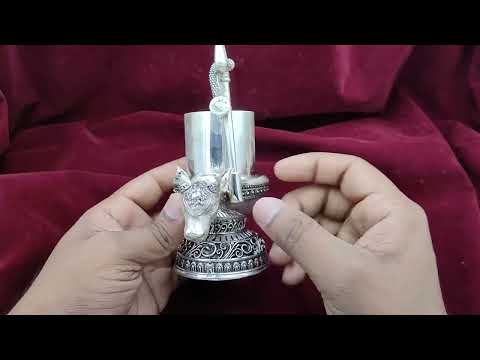 Powerful Shiva and Shakti divine unity Ardhanarishvara shiva lingam silver yoni set video
