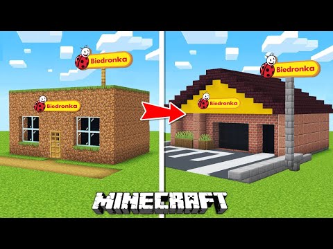I asked 10 RANDOM PEOPLE to build a BIEDRONKA STORE in MINECRAFT!