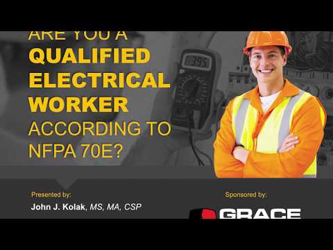 Webinar VOD | Are you a Qualified Electrical Worker according to NFPA 70E?