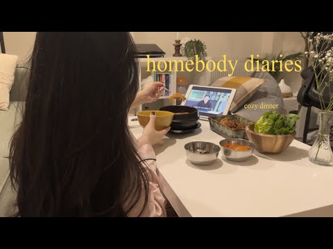 a homebody's cozy winter day | slow morning, self-care & heart warming dinner