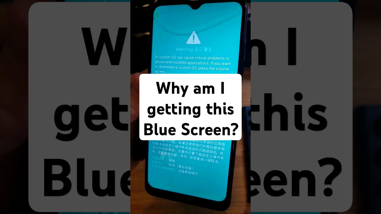 Warning Custom OS Screen Keeps coming up when I try to Reset my Samsung Phone