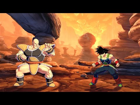 Nappa & Vegeta vs Bardock & Goku (Hardest AI) - Dragon Ball FighterZ