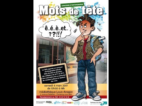 Concours orthographique Mots de tête
