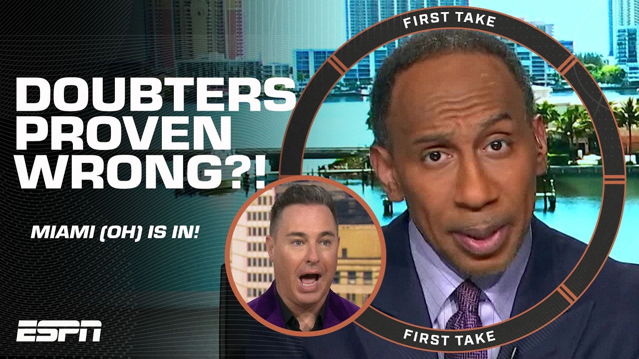 Stephen A. gets HEATED over Fortenbaugh thinking Miami (OH) should have been LEFT OUT 🤯 | First Take