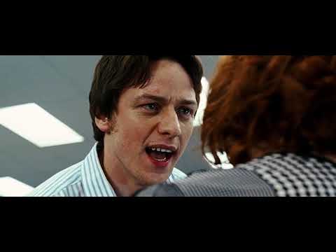 Wanted (2008) - "Shut The F UP !!!" Office Scene, James McAvoy, Morgan Freeman, & Angelina Jolie
