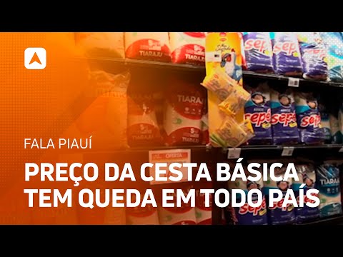 Preço da cesta básica tem queda em todo país