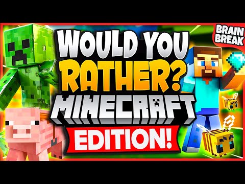 Minecraft Would You Rather? Workout 💎 Minecraft Brain Break 💎 The Minecraft Movie 💎 GoNoodle Games