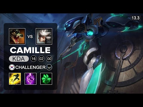 Camille vs Renekton Top - KR Grandmaster - Patch 13.3 Season 13