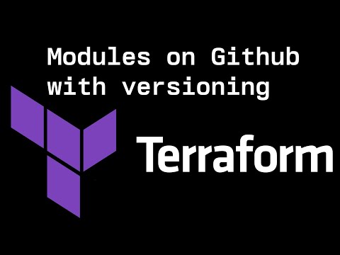 Terraform modules on Github with versioning