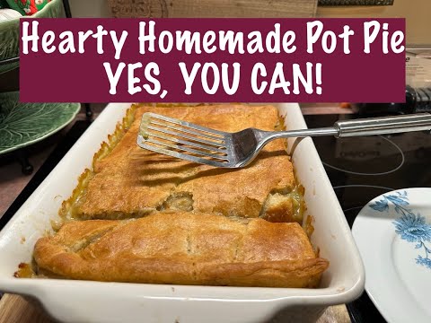 Easy Chicken Pot Pie Casserole | Crescent Roll Crust & Rotisserie Chicken