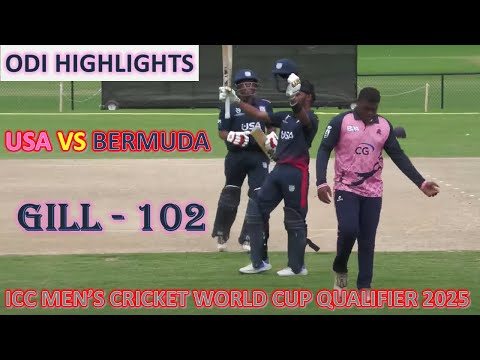 ODI Highlights | USA vs BERMUDA | ICC U19 Men's Cricket World Cup Americas Qualifier, 2025