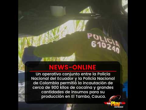 🟠#NewsOnline - #Internacional🌐 ▶️ Golpe binacional al narcotráfico en la frontera andina