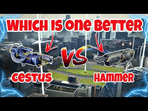[WR] 🔥 Cestus VS Hammer Weapon Comparison |War Robots|