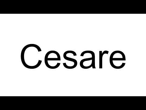 How to Pronounce Cesare (Italian)