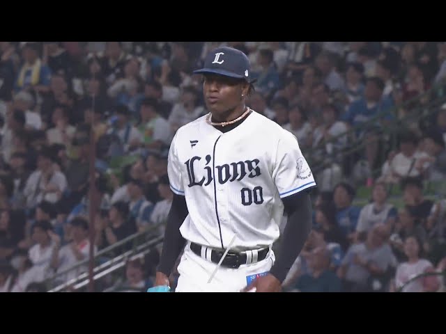 【6回表】本人もウッキウキ!! ライオンズ・ヤン ピンチで登板も見事な火消しで切り抜ける!! 2024年6月25日 埼玉西武ライオンズ 対 北海道日本ハムファイターズ