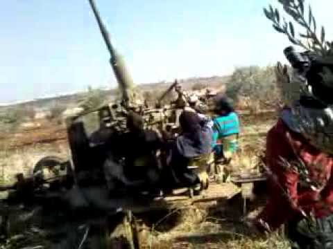 التصدي للطيران المروحي من قبل كتيبة الشيخ عبد العزيز بن باز في ريف حماة