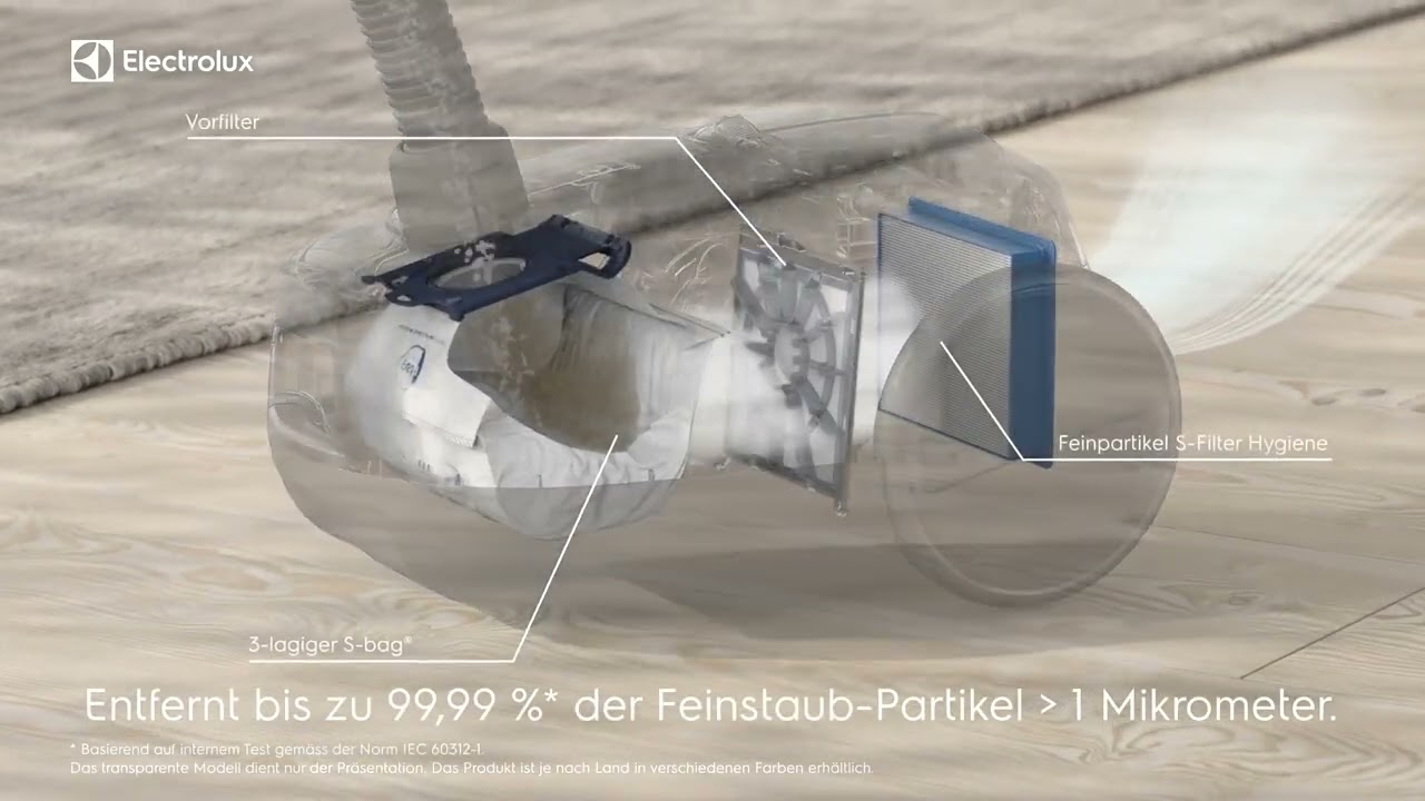 Electrolux Bodenstaubsauger Clean 600 EB61A5UG Grau