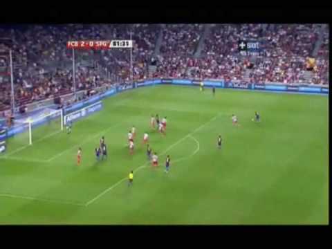FC Barcelone vs Sporting Gijon  liga 2009/10 journée 01