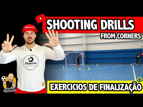 TREINAMENTO DE FUTSAL | 7x SHOOTING DRILLS FROM CORNERS IN FUTSAL