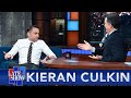 Kieran Culkin Came Straight From The Succession Set To His Late Show Interview Still In Costume