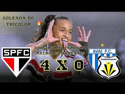 São Paulo 4 x 0 Avaí Kindermann - Melhores Momentos - Brasileirão Feminino 2024