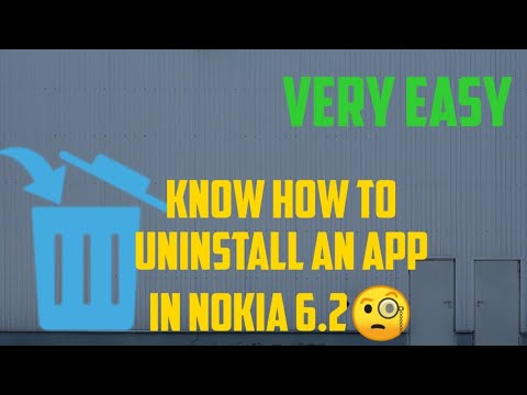 Uninstall an application in your Nokia 6.2 phone. How to uninstall an application in your Nokia 6.2
