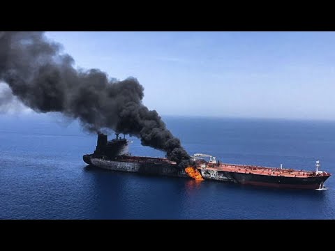 Two oil tankers near the Strait of Hormuz were damaged in suspected attacks on Thursday, an assault that left one ablaze and adrift as sailors were evacuated from both vessels and the US Navy rushed to assist. (June 13)