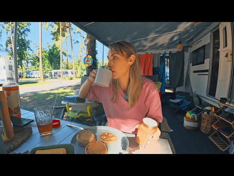 Campsite 😍 instead of apartment 👎 Camping experiment in a caravan