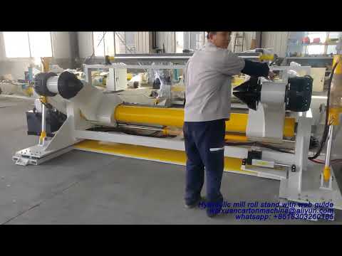 Hydraulic mill roll stand with web guide I paper mill roll stand in China