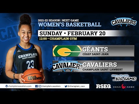 RSEQ D1 Women's Basketball: Saint-Jean @ Ch.-St-Lambert [February 20, 2022]