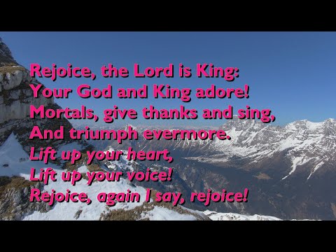 Rejoice, the Lord is King (Tune: Gopsall - 5vv+refrain) [with lyrics for congregations]