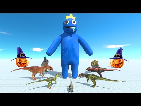 Rainbow Friends Blue Solo Carnivore Dinosaurs - Animal Revolt Battle Simulator