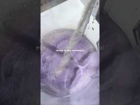 Making Taro Boba Smoothie in a Bread Bottle 🍞💜