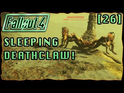 Sleeping Deathclaw! | Fallout 4 Survival Mode Series [26]