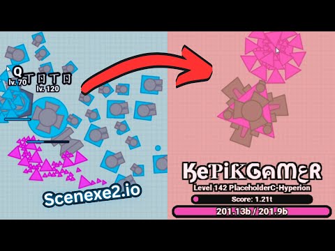 Playing Scenexe After 1 Whole Year! 1.21t Score and More High Scores - Scenexe2.io || KePiKgamer