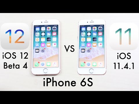 iOS 12 Beta 4 Vs iOS 11.4.1 On iPHONE 6S! (Comparison) (Review)