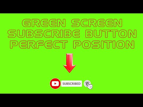 Youtube Subscribe Button Green Screen Edited Center Down Perfect Position No CopyRight With Sound