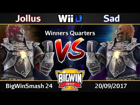 BigWinSmash 24 - Winners Quarters - Jollus (Ganondorf) v Sad (Ganondorf)