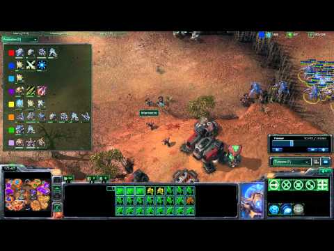 4v4 Mass Tier 1 vs. Raven, Phoenix, Thor Shenanigans on Sand Canyon - Part 1 - Starcraft 2