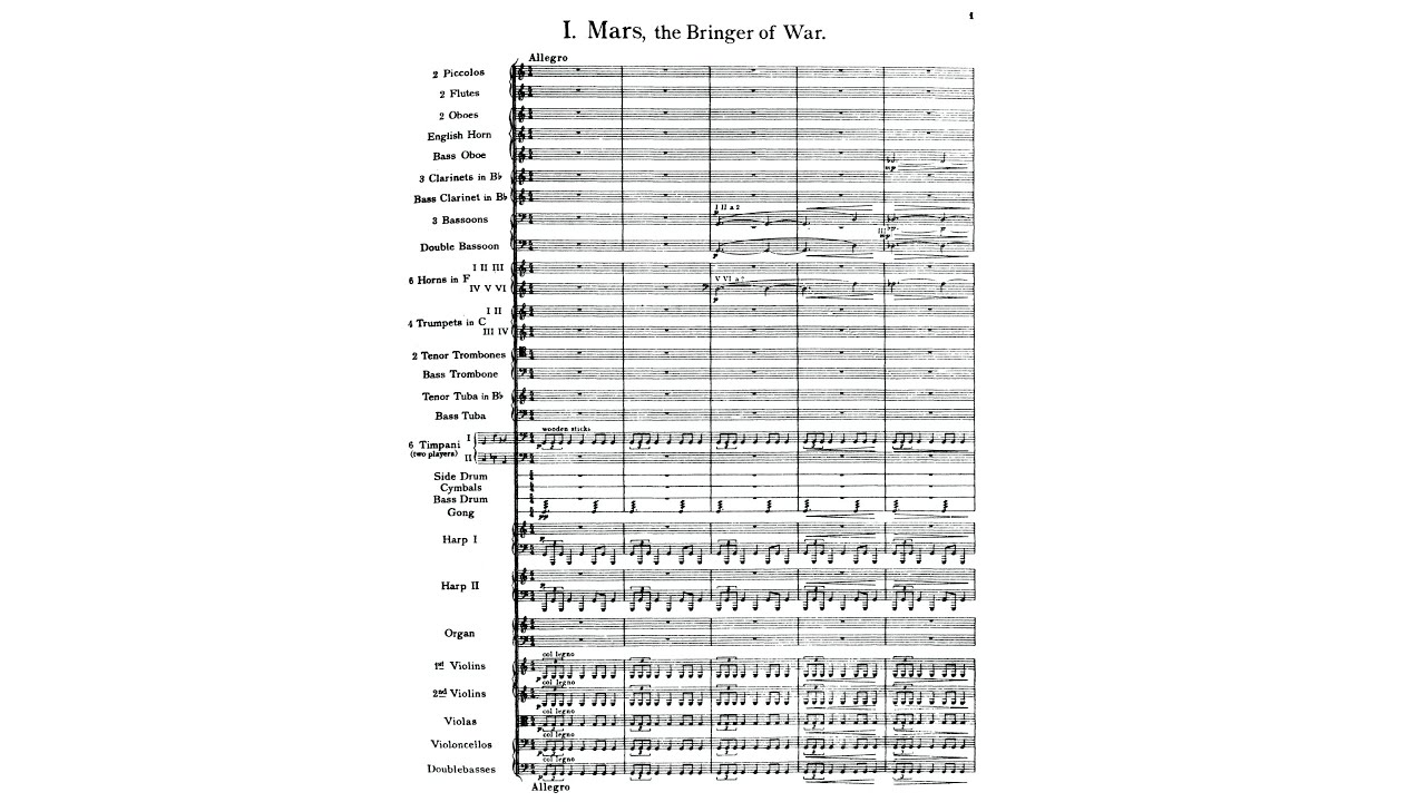 Holst - The Planets, Op. 32 [Score]