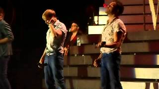 Westlife - I Gotta Feeling, Party Rock Anthem, Sex on Fire (Medley 1 - Newcastle 15/06/12)
