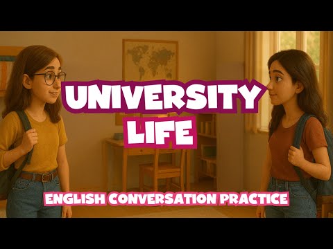 アメリカ英会話 - 大学生活 - 日常英会話と重要語彙の復習 (American English Conversation Practice - University Life - Daily English with Key Vocabulary Review)