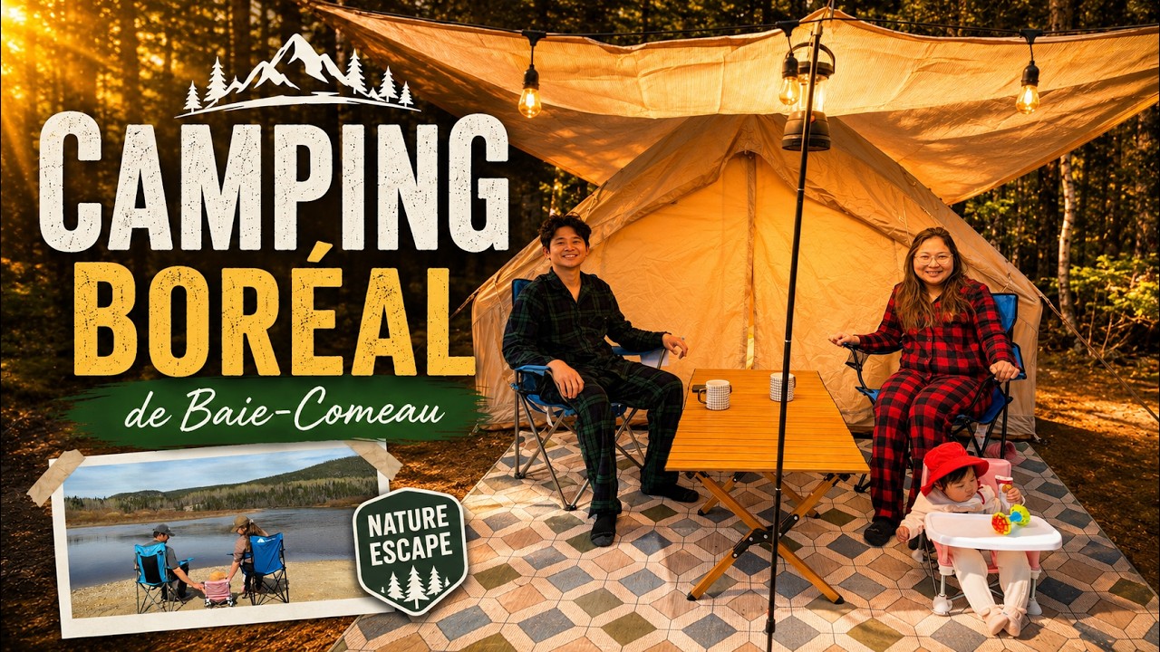 Camping Boréal de Baie-Comeau | Tent Setup, Bonfire Night & Sophia's Sweet Moments thumbnail
