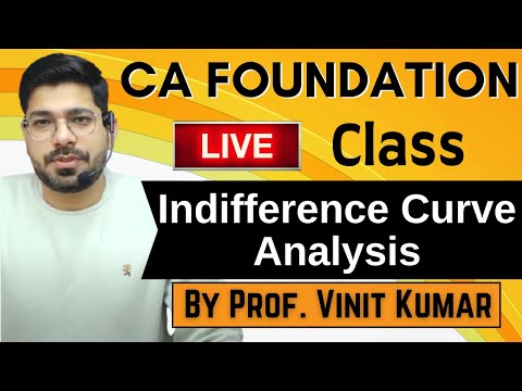 Live Class Indifference Curve Analysis | CA Foundation | By Prof Vinit Kumar