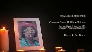 In Loving Memory of Esta Lorine Slocombe - Obituary